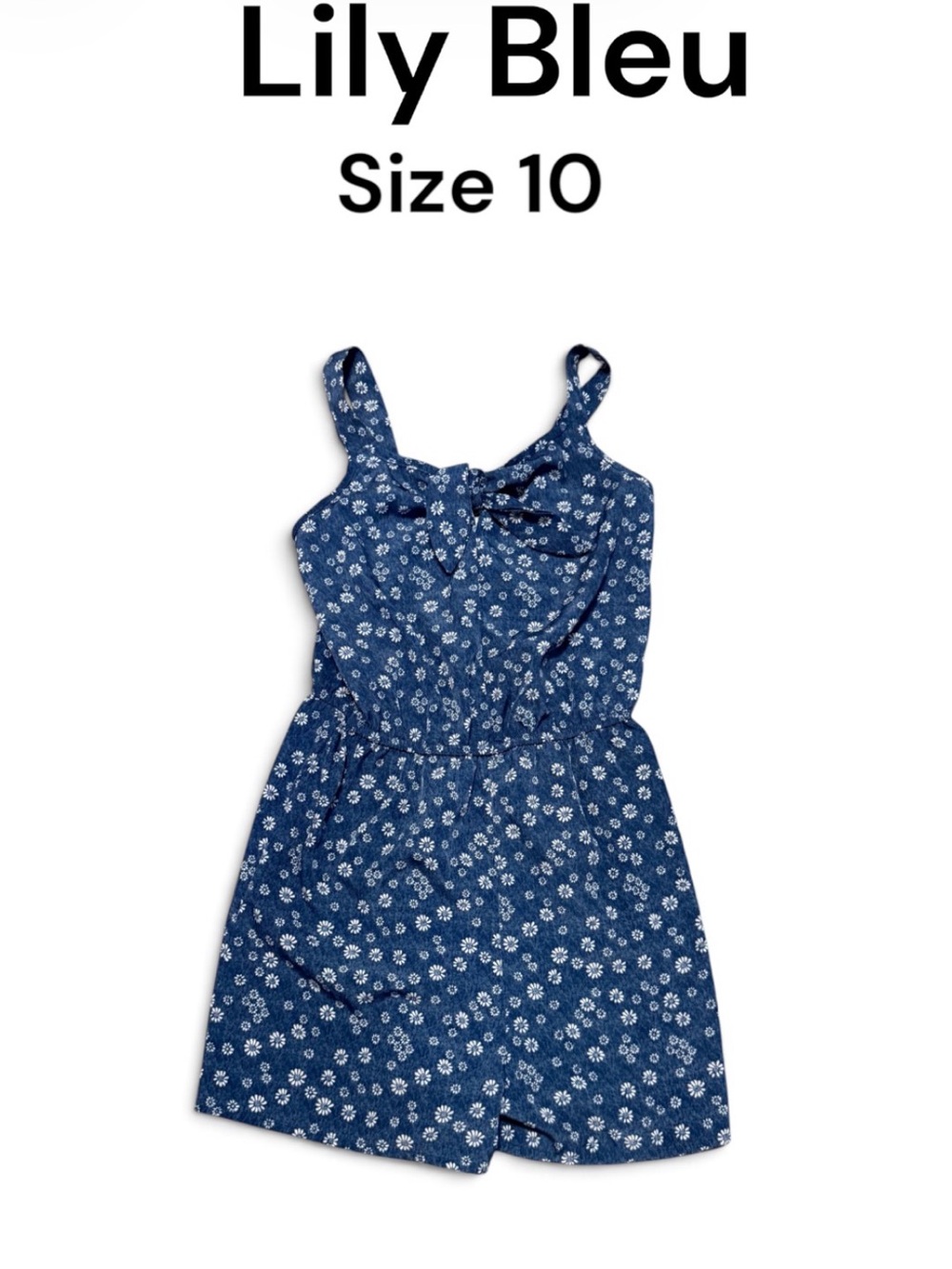 Lily Bleu Girls' Blue Floral Romper